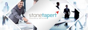 Homepage Banner image with StoneTapert logo and workers